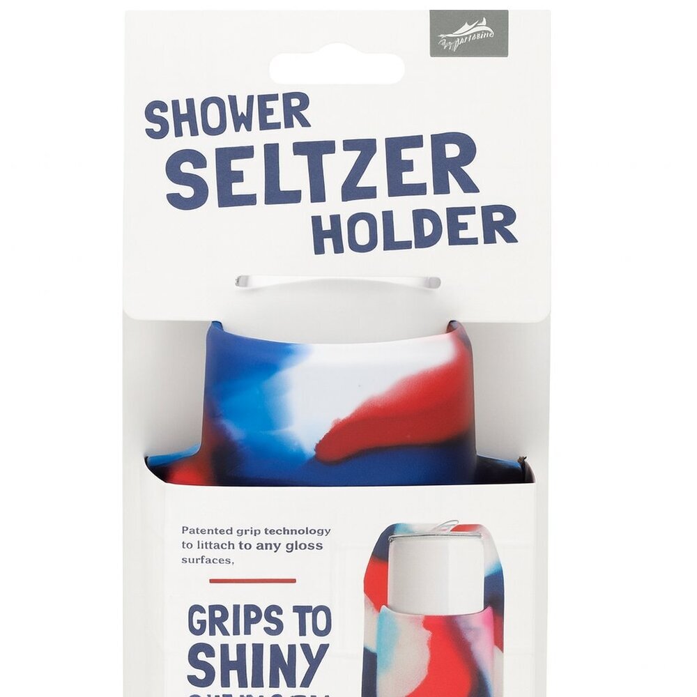 30 Watt Sudski Silicone Shower Seltzer Holder - Americana Red White Blue